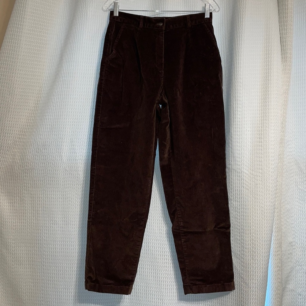 LL Bean Dark Brown Corduroy pants.  sz 6